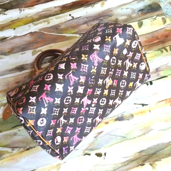 LOUIS VUITTON Richard Prince Watercolor MULTI Aquarelle Monogram Speedy 35 2008 - Picture 11 of 16